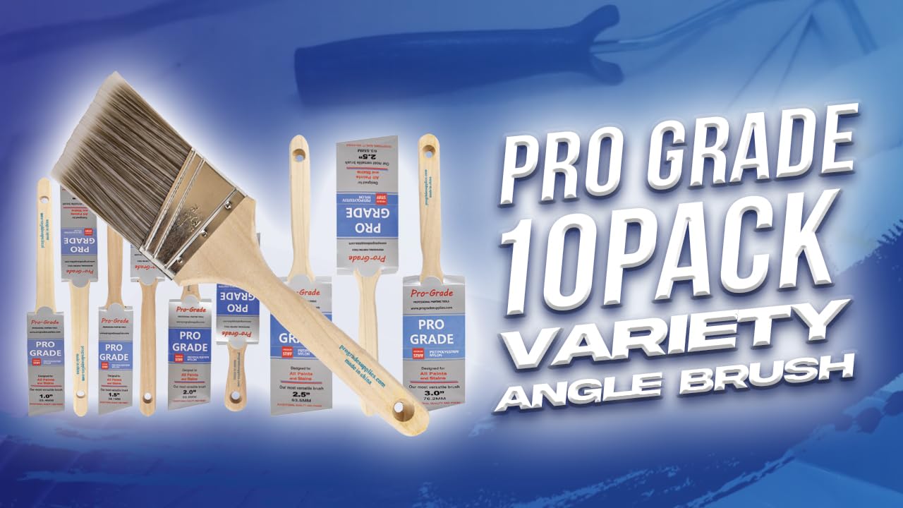 Pro Grade reusable paint brush set for long-term use