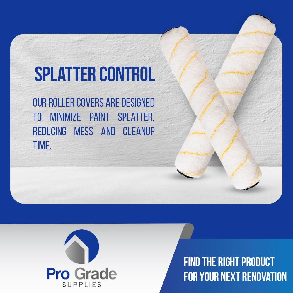Durable, washable roller covers for repeated use.