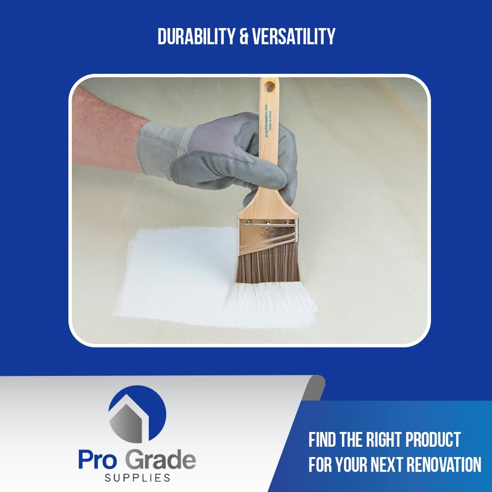 Pro Grade synthetic filament brush holds more paint