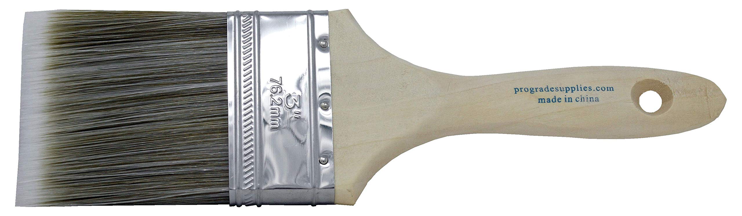 Pro Grade wood handle ergonomic grip enhances comfort during long projects.