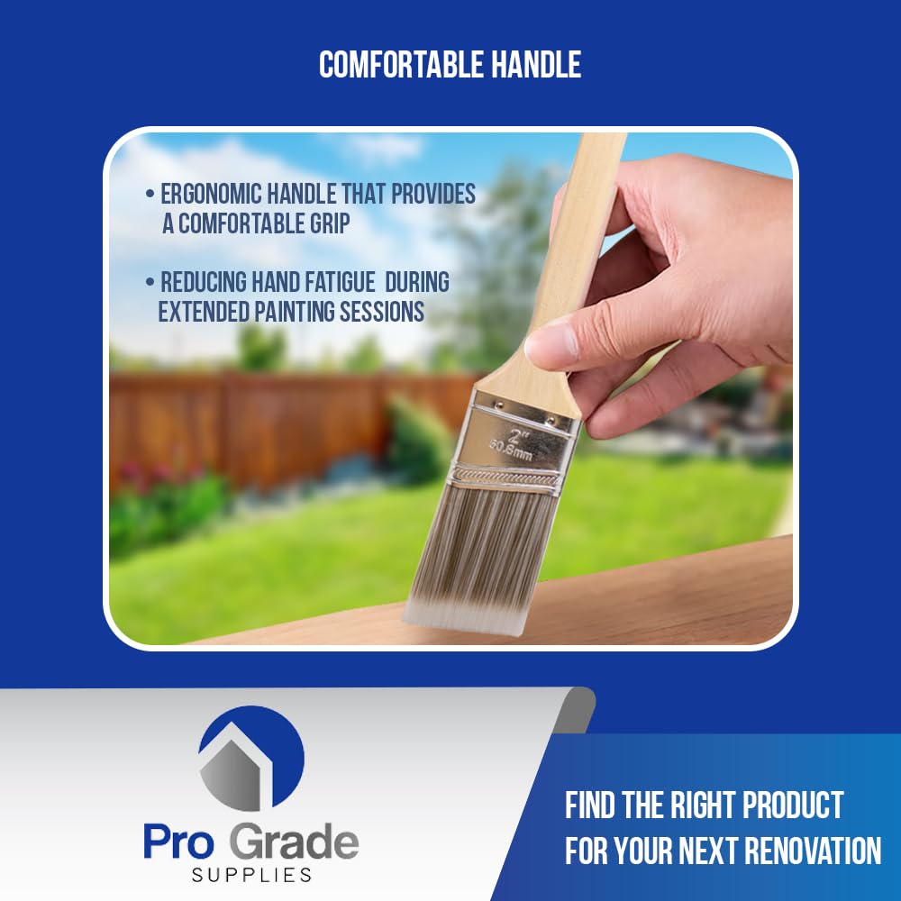 Pro Grade wooden comfort grip handle provides steady control