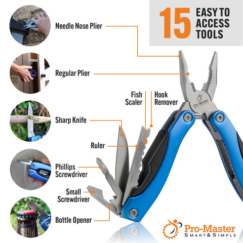 PRO-MASTER SMART & SIMPLE can opener with slim design for travel.