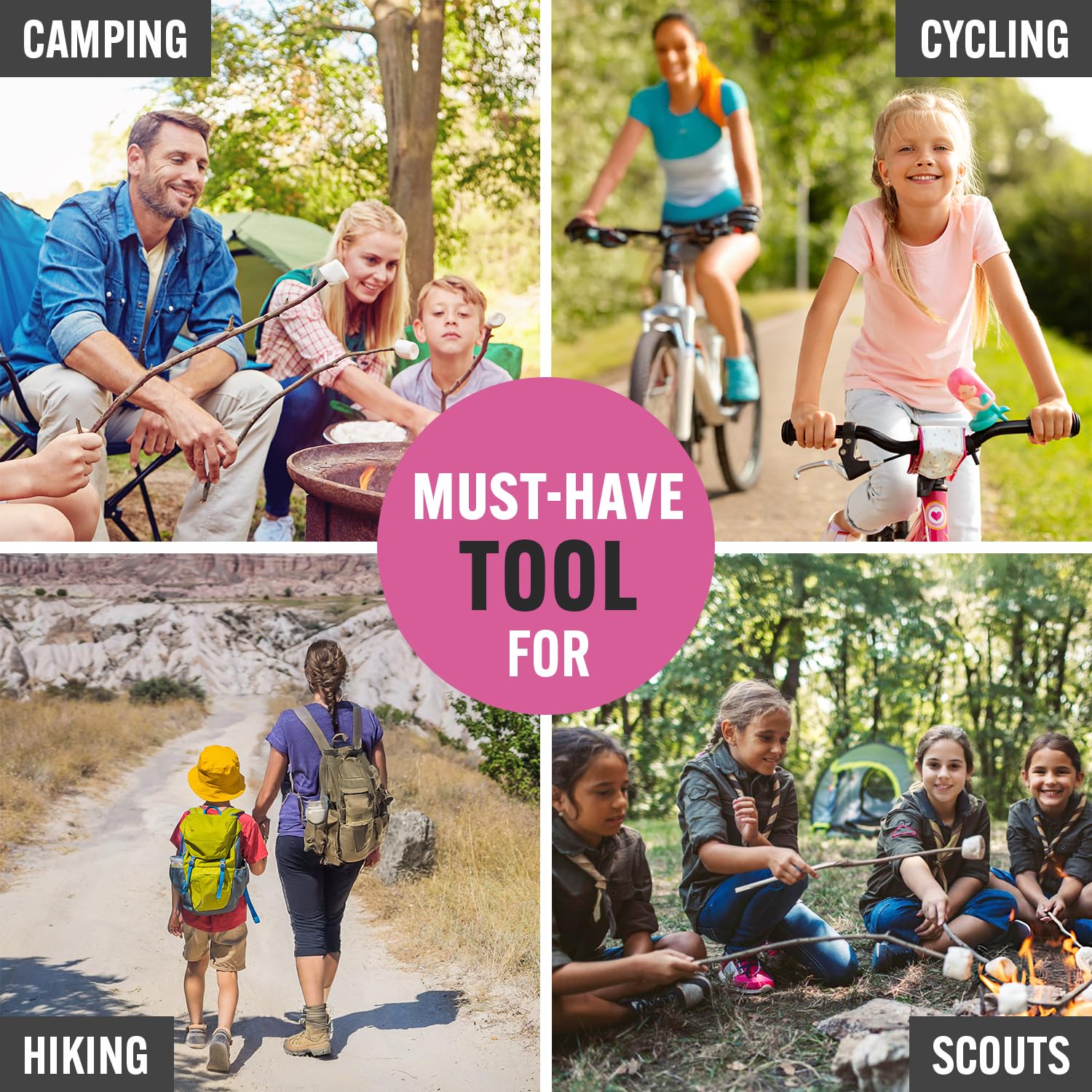 PRO-MASTER Smart & Simple pink 15-in-1 multitool screwdrivers for quick fixes and adjustments.