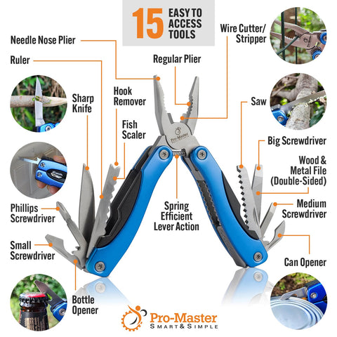 PRO-MASTER SMART & SIMPLE safety lock engaged for safe tool use.