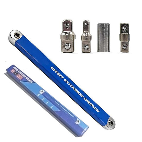 Pro Offset Extension Wrench with zero degree swing arc for tight spaces and engine bays.