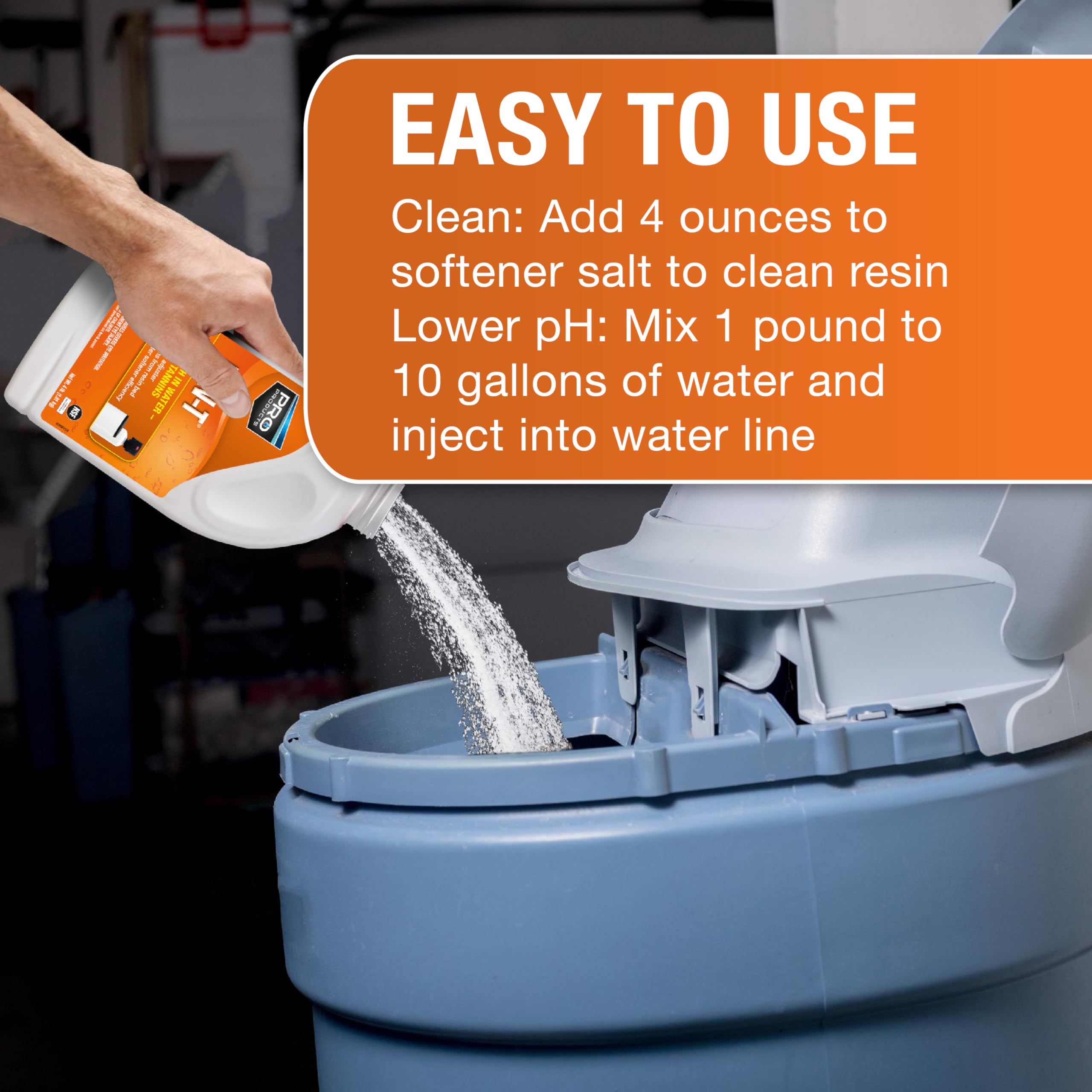 Ban-T balances high water pH, supporting smoother soap and cleaner glassware.
