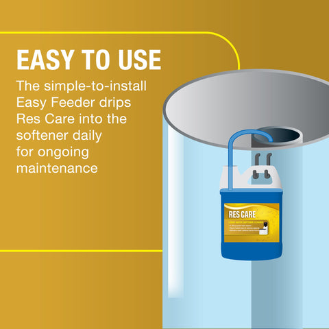 Pro Products Res Care removes iron and mineral buildup, improving water clarity.