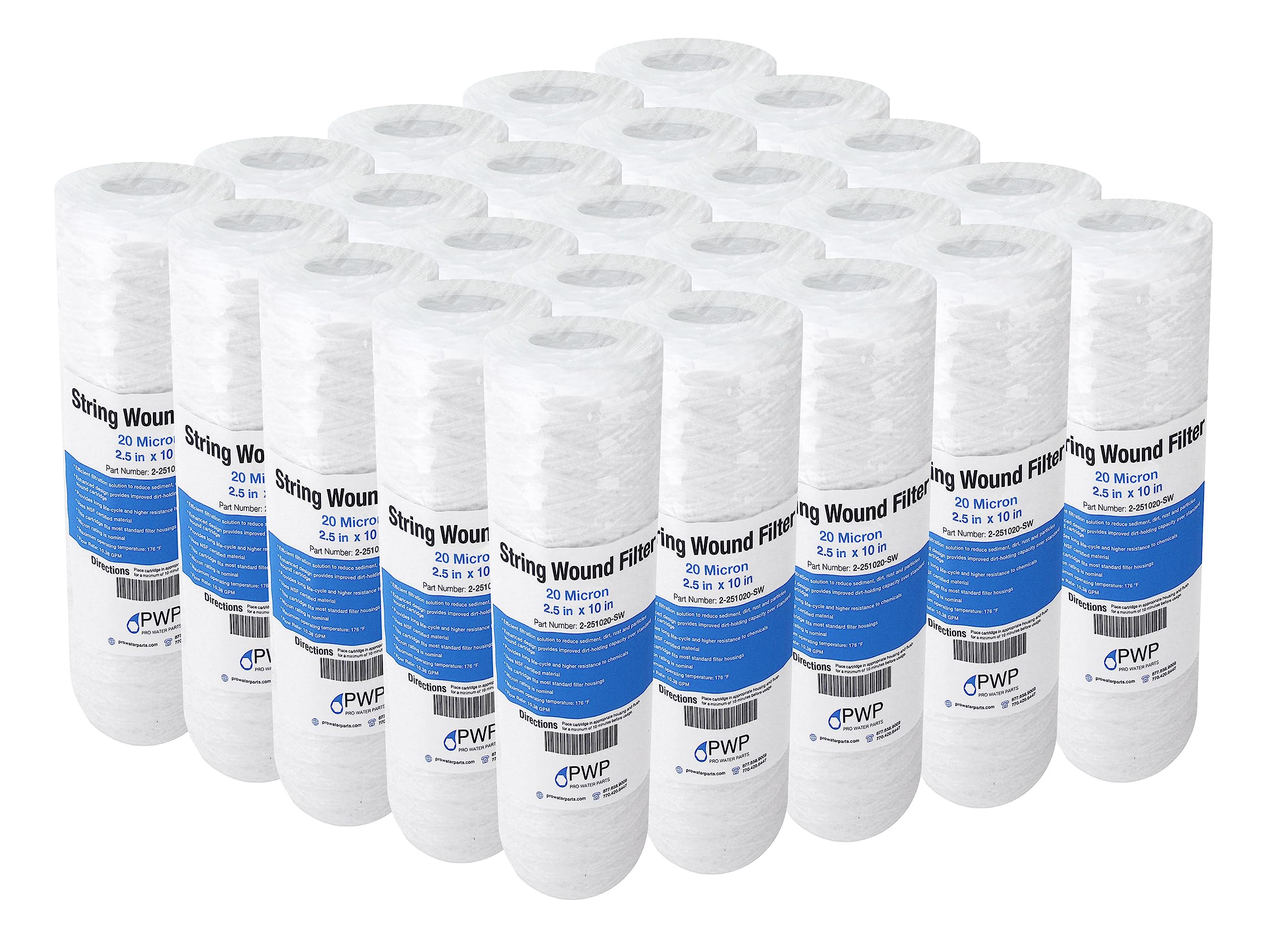 Pro Water Parts 25 pack packaging displays value for ongoing filtration maintenance