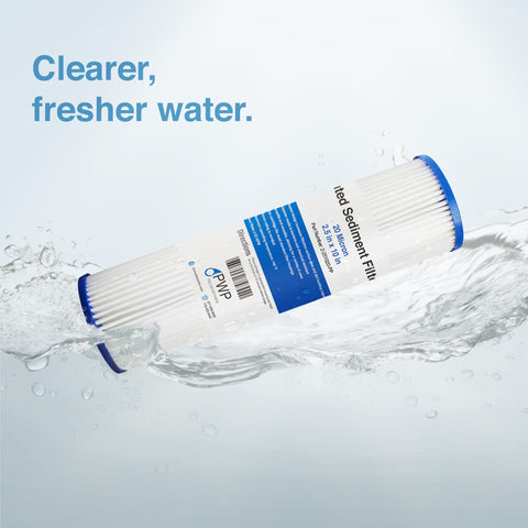 Pro Water Parts filter in standard housing demonstrates universal compatibility