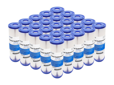 Pro Water Parts pleated sediment filter front view shows 10x2.5in cartridge for clear water