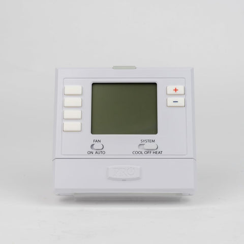 PRO1 IAQ T705 digital display panel enabling daily scheduling and temperature control.
