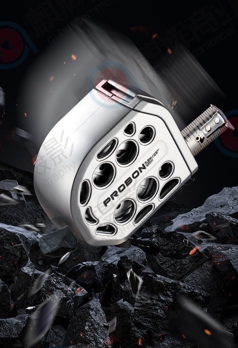 PROBON magnetic bottom provides hands-free alignment on metal surfaces.