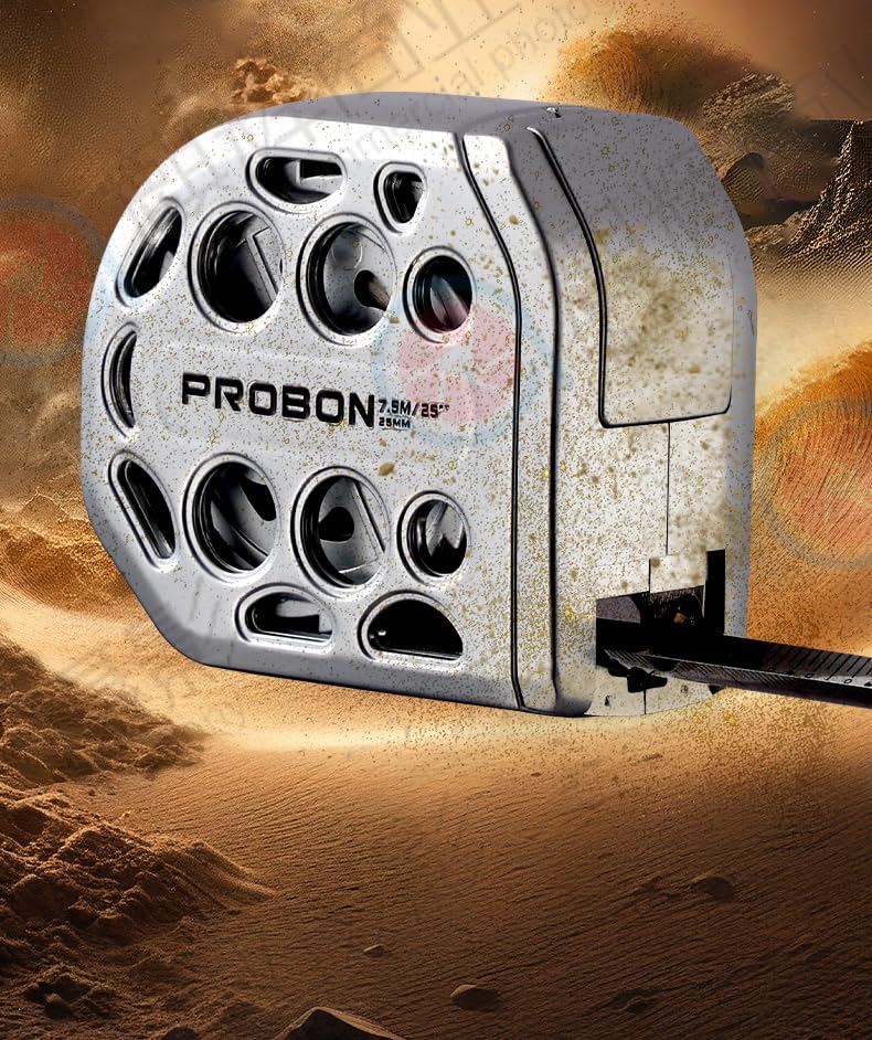 PROBON smooth edge tape minimizes hand fatigue during long measuring sessions.