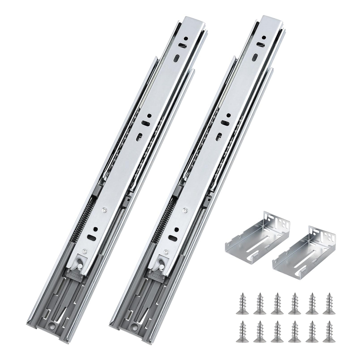 Probrico 22-inch rear-mount drawer slide with soft-close for heavy drawers.