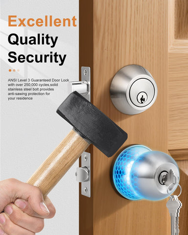 Probrico adjustable backset supports 2-3/8 and 2-3/4 inch installations.