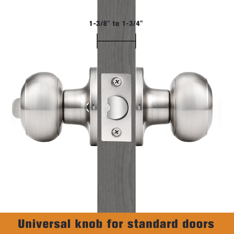 Probrico adjustable latch demonstrates 2-3/8 to 2-3/4 inch fit for various doors