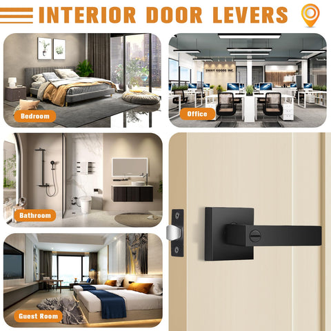Adjustable latch shown for 2-3/8 and 2-3/4 inch doors