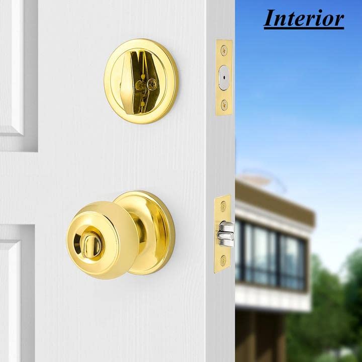Probrico adjustable latch with backset options for various doors