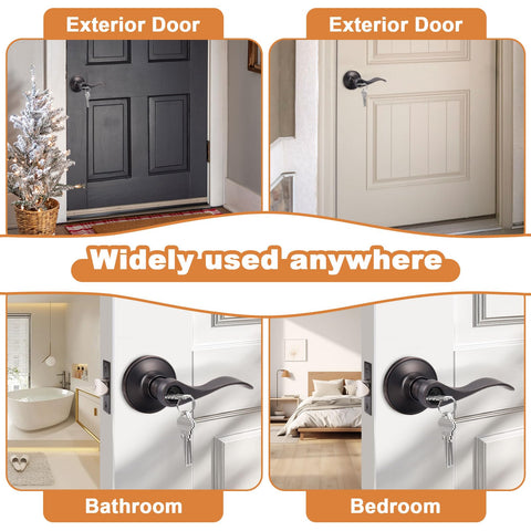 Probrico adjustable latch demonstrates universal fit for standard doors