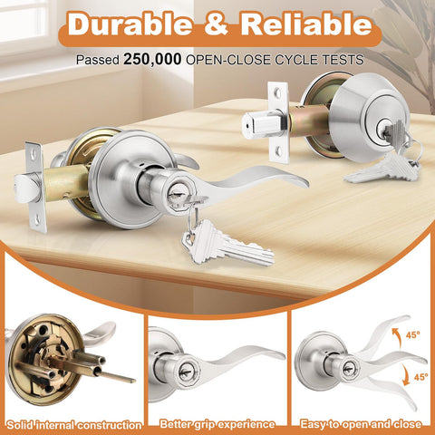 Adjustable latch accommodates different door thickness and backset options