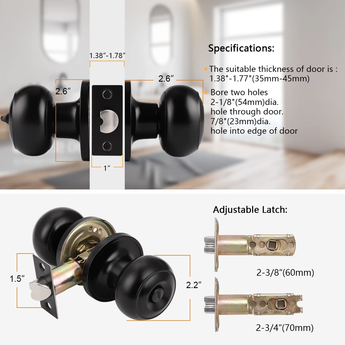 Probrico anti-fingerprint black finish stays clean and stylish