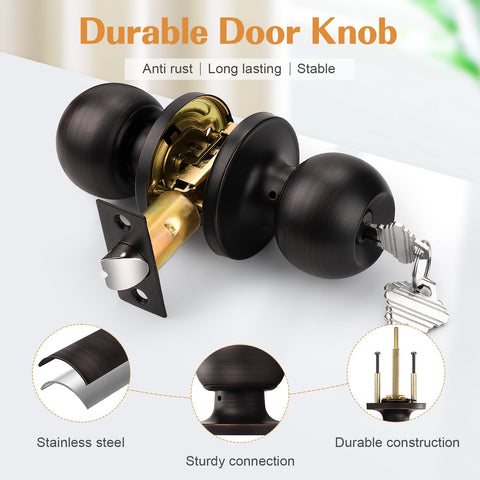 Probrico backset adjustable from 2-3/8 to 2-3/4 inches for flexible fit.
