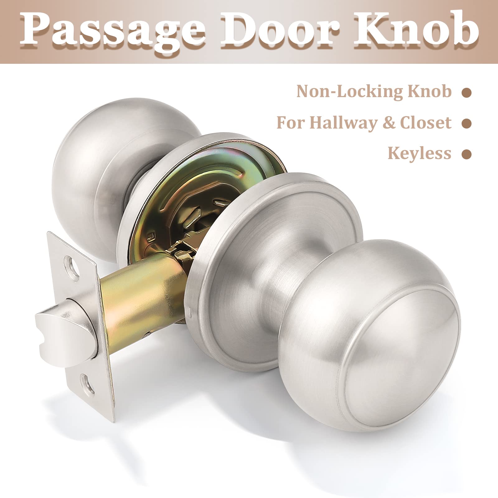 Adjustable backset knob showing 60mm and 70mm options for versatile doors