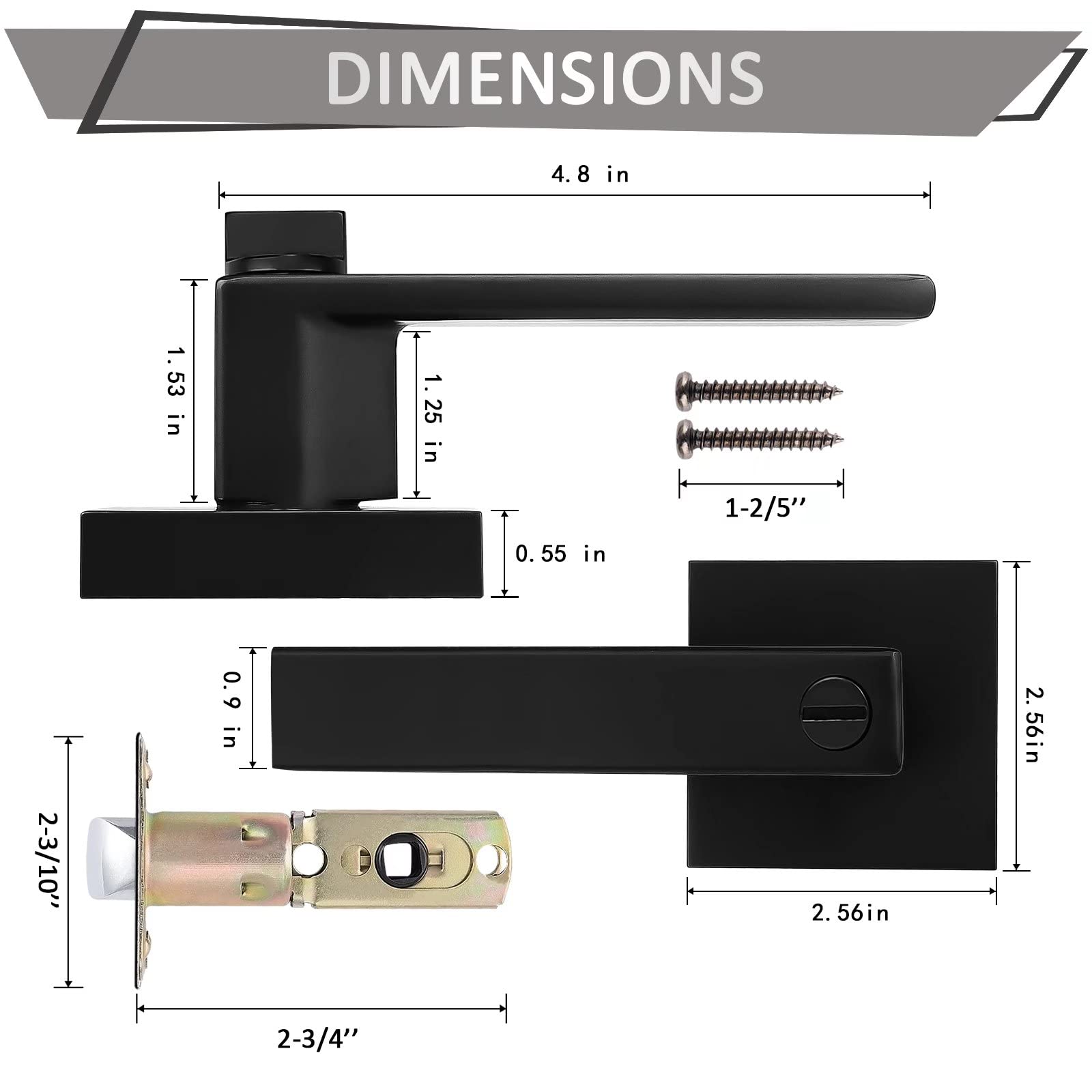 Probrico backset adjustment 60-70 mm for versatile fit