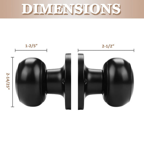 Probrico black dummy knob installation step visual