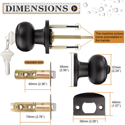 Probrico installation kit includes latch strike plate and screws