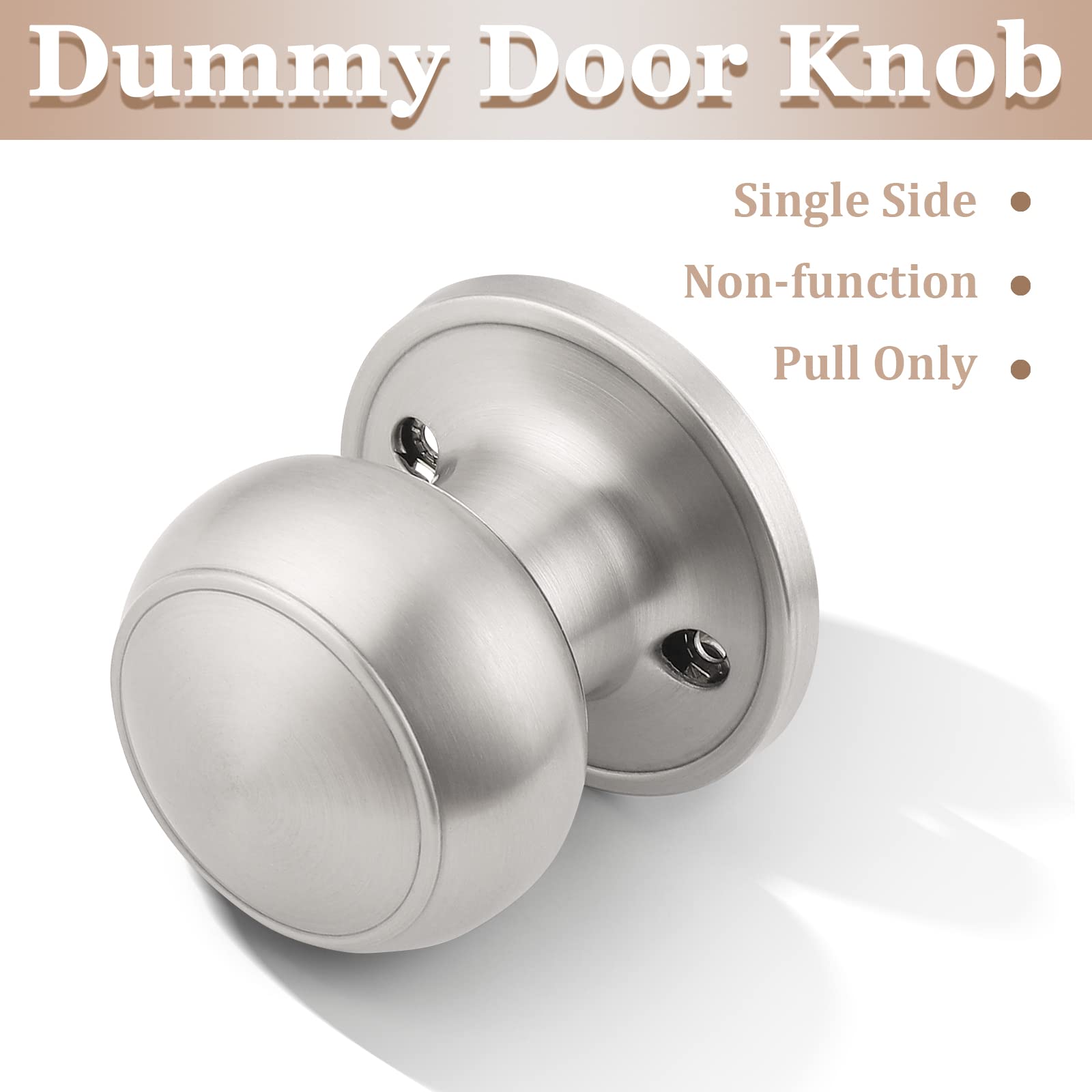 Probrico dummy door knob non-turning for pull-only doors