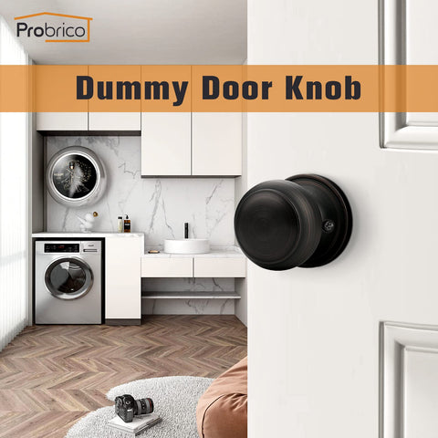 Probrico ball knob 57mm in oil-bronze for easy push/pull interior doors.