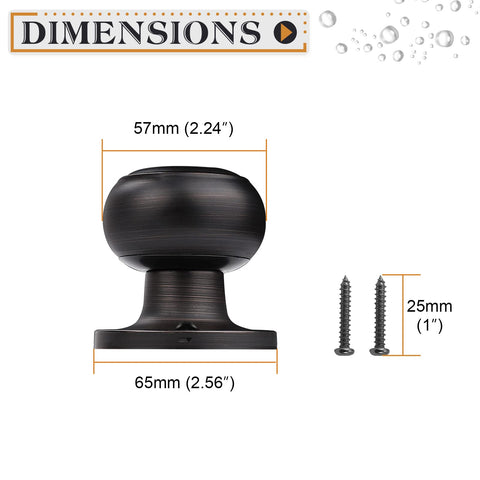 Probrico installation-ready dummy knobs with screws included for fast interior updates.