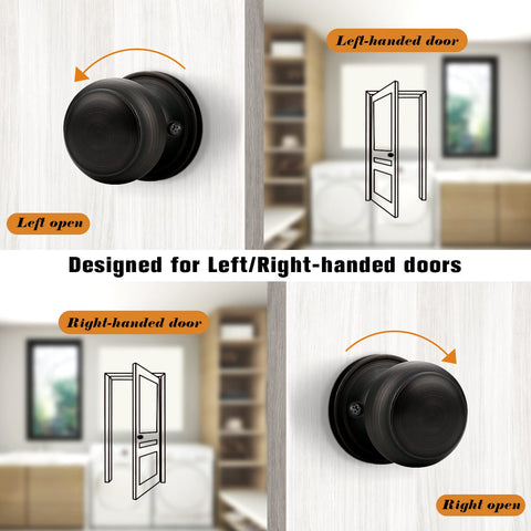 Probrico two-pack dummy knobs ideal for two interior doors or closets.