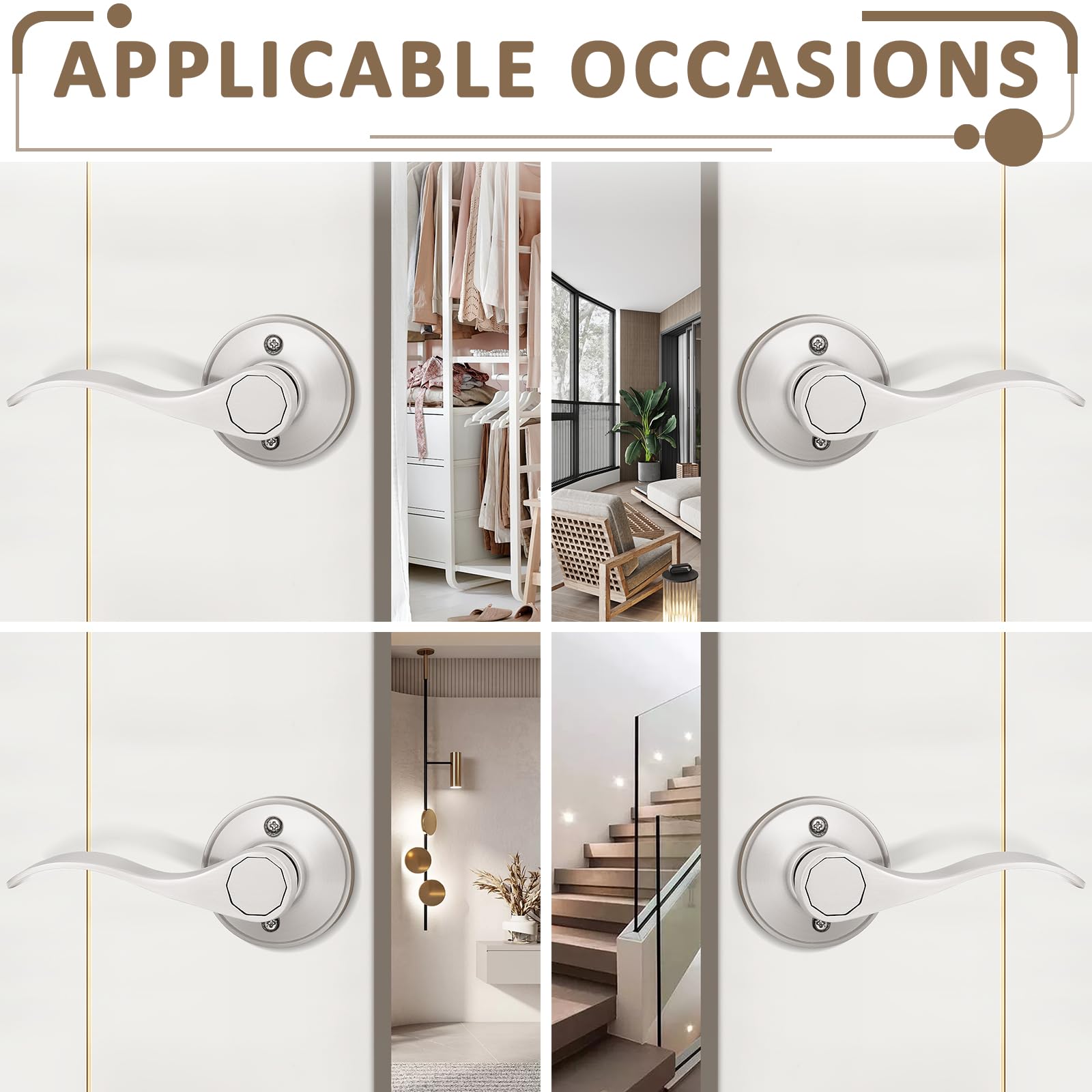 Probrico dummy lever ideal for laundry rooms or hallways with pull function.