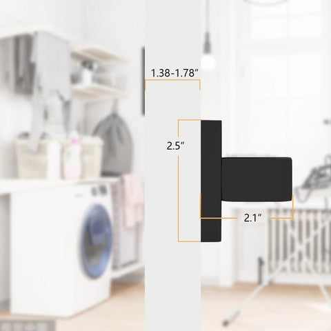Probrico single-sided non-turning lever ideal for closets and pantries.