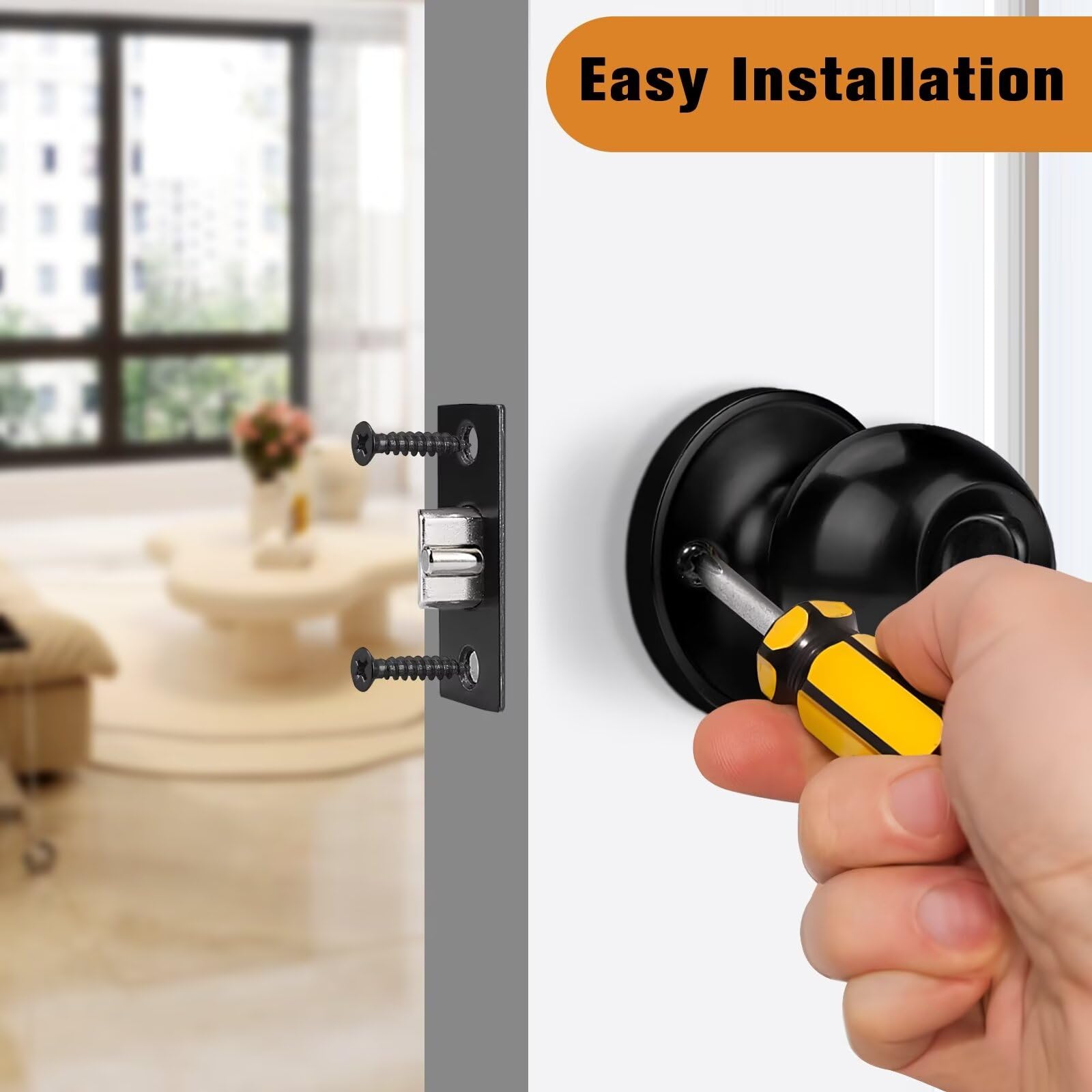 Probrico easy-install package shows included mounting hardware for quick setup.