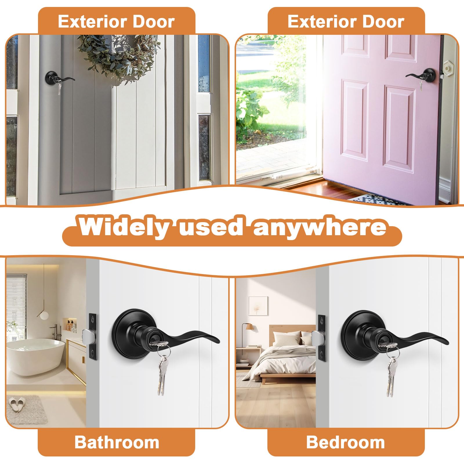 Easy screwdriver installation with included template and hardware.