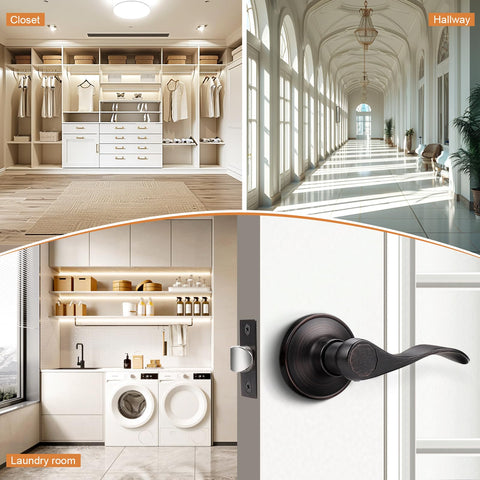 Probrico easy-install lever with included template and hardware