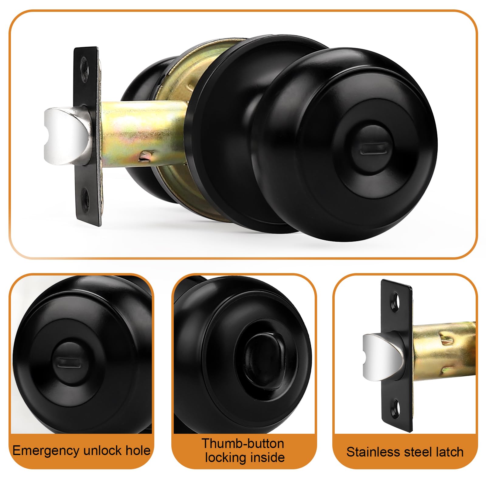 Probrico knob latch detail highlights adjustable latch