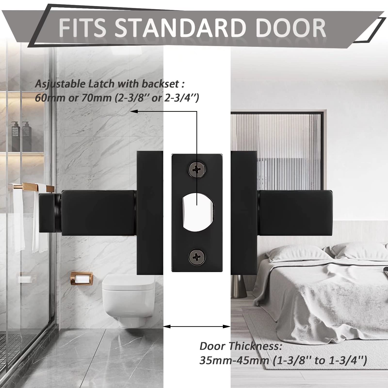 Probrico heavy-duty door lever installation demonstration