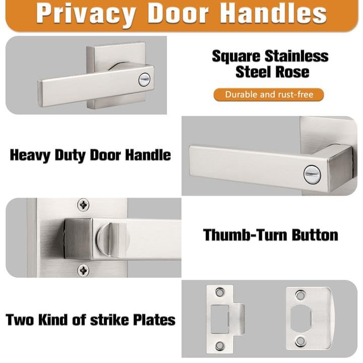 Probrico heavy-duty door lever set offers durable operation for high-traffic spaces
