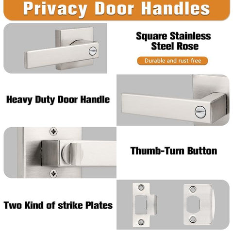 Probrico heavy-duty door lever set offers durable operation for high-traffic spaces