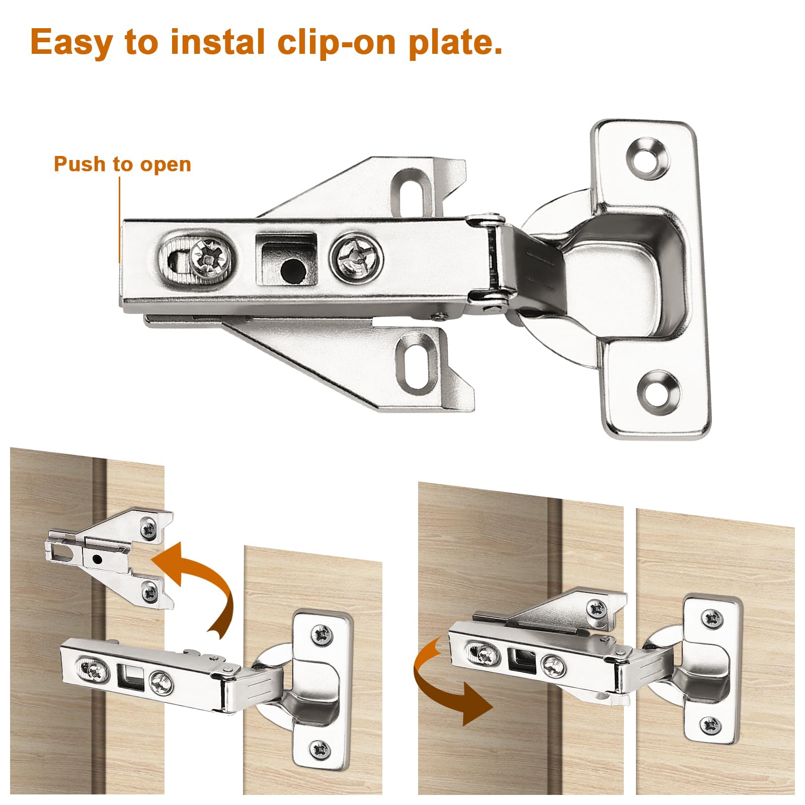 Probrico hinge designed to fit American face-frame cabinets
