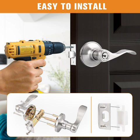 Probrico keyed-alike entry lock assembly for matching multiple doors.
