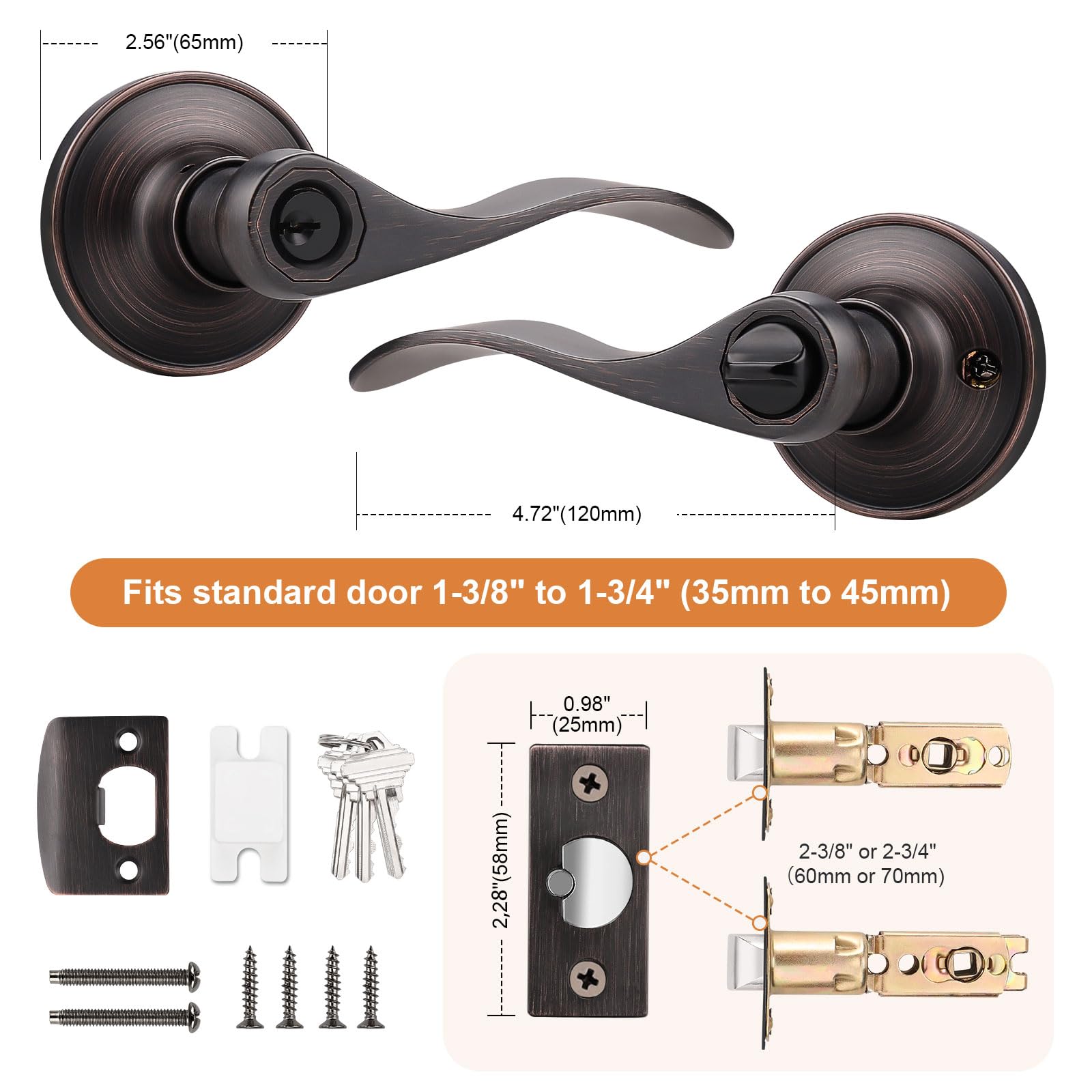 Probrico front-door hardware installed on a standard entry provides confident everyday access