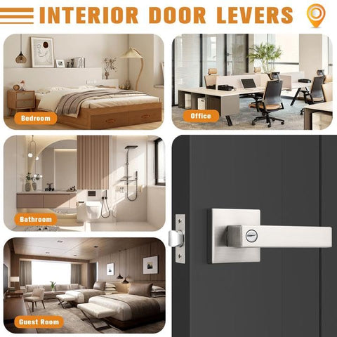 Probrico keyless lockset suitable for bedroom and bathroom doors with easy installation