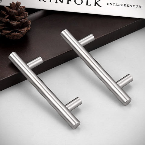 Brushed nickel Probrico kitchen drawer handle elevates cabinet aesthetics.