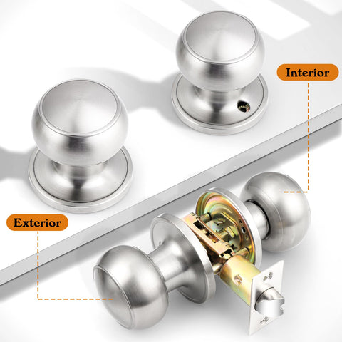 Probrico universal left-right handed knob suitable for many interior doors.