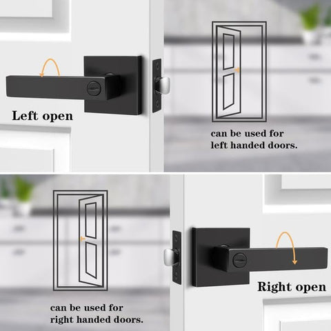 Probrico adjustable latch lever fits 2-3/8 in or 2-3/4 in doors